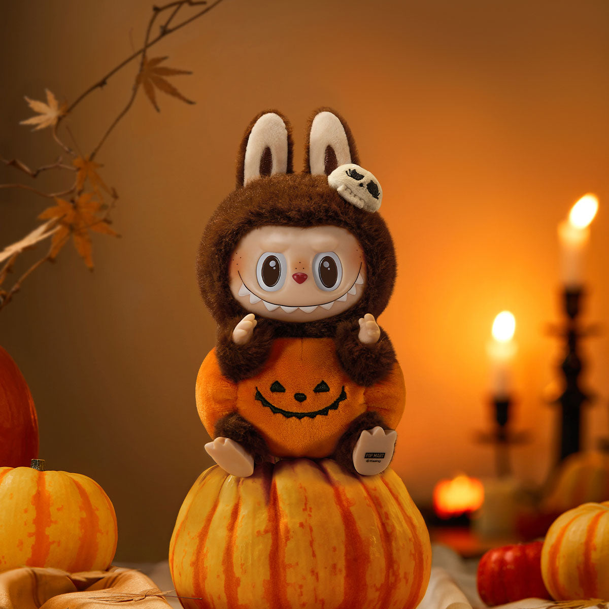THE MONSTER - Halloween Party Sitting Pumpkin Vinyl Plush Pendant
